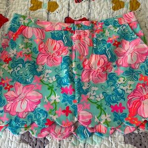 NWT Lilly Pulitzer Scalloped Collette knit skort.  Size 10